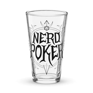 Nerd Poker Pint Glass