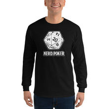 Load image into Gallery viewer, Nerd Poker D20 Long Sleeve Shirt